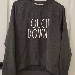 Rae Dunn Touchdown Sweatshirt Size M